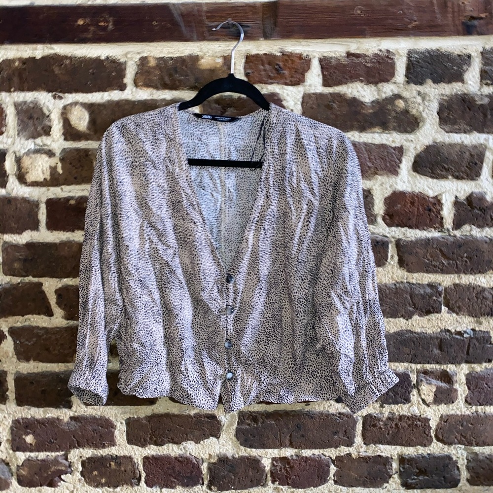 ★ ZARA Cheetah Blouse ★